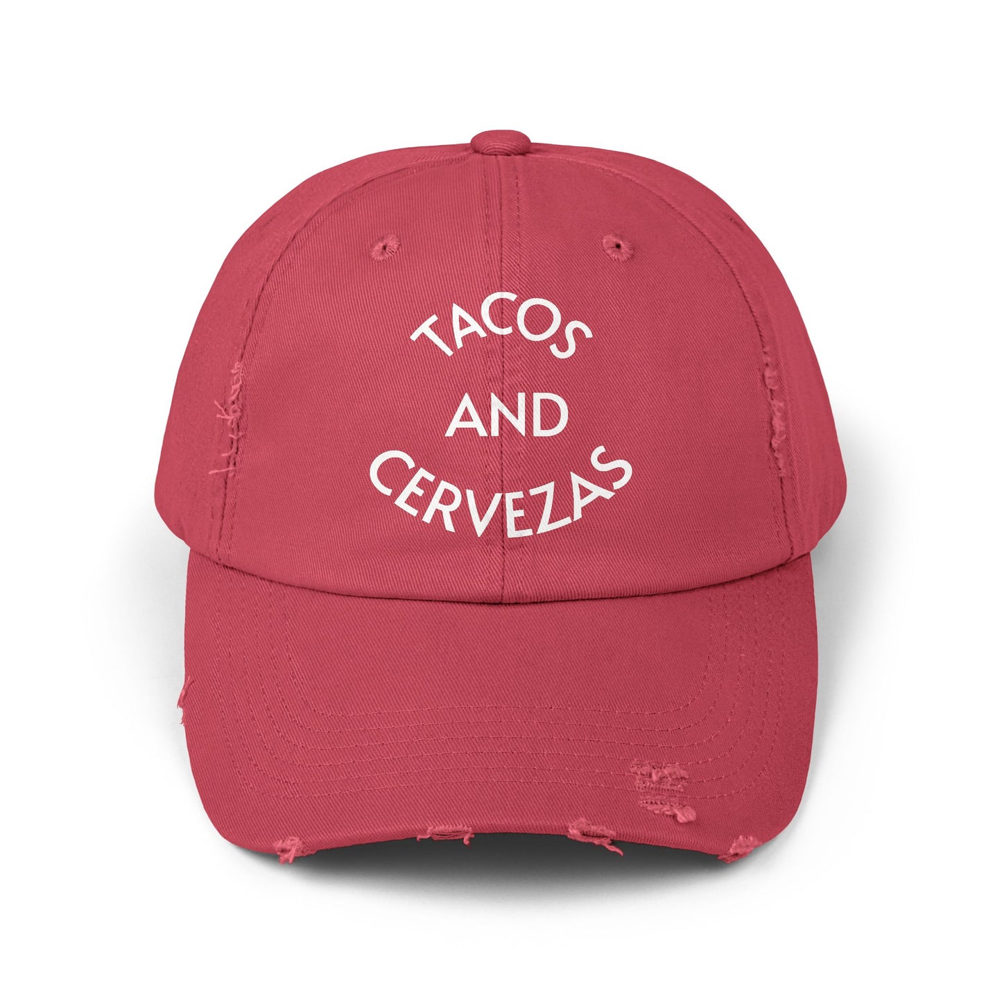Tacos and Cervezas Distressed Hat