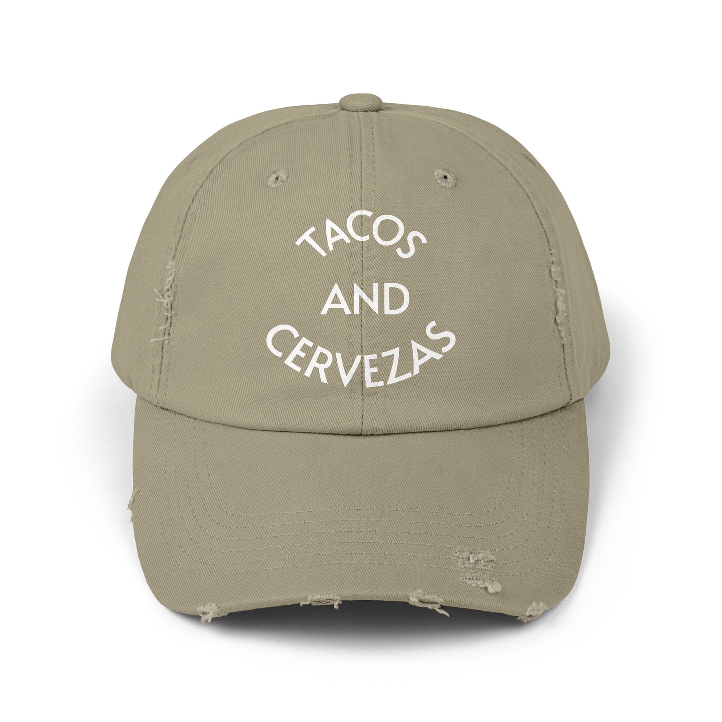 Tacos and Cervezas Distressed Hat