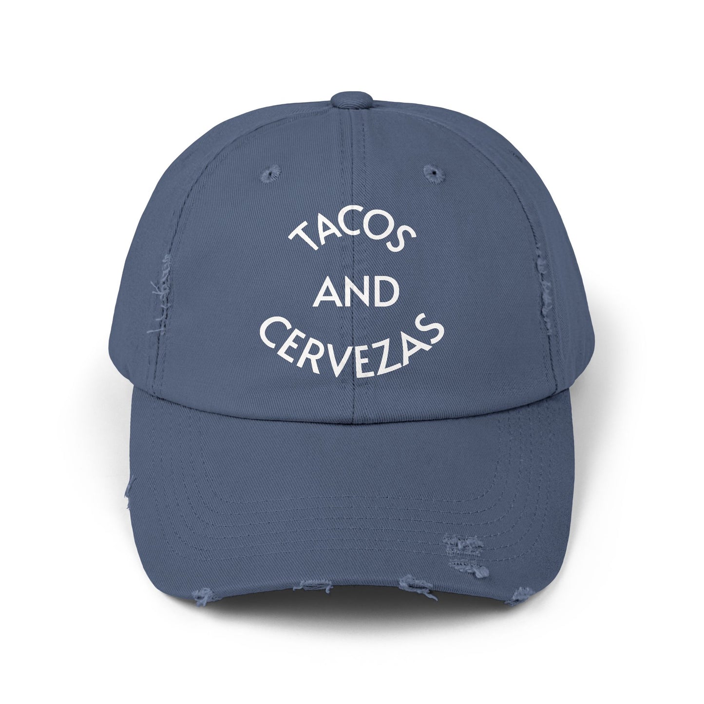 Tacos and Cervezas Distressed Hat