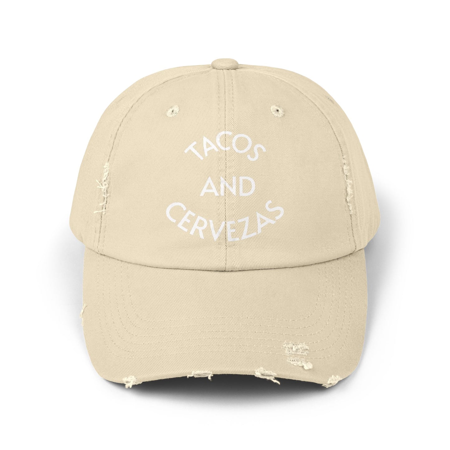 Tacos and Cervezas Distressed Hat