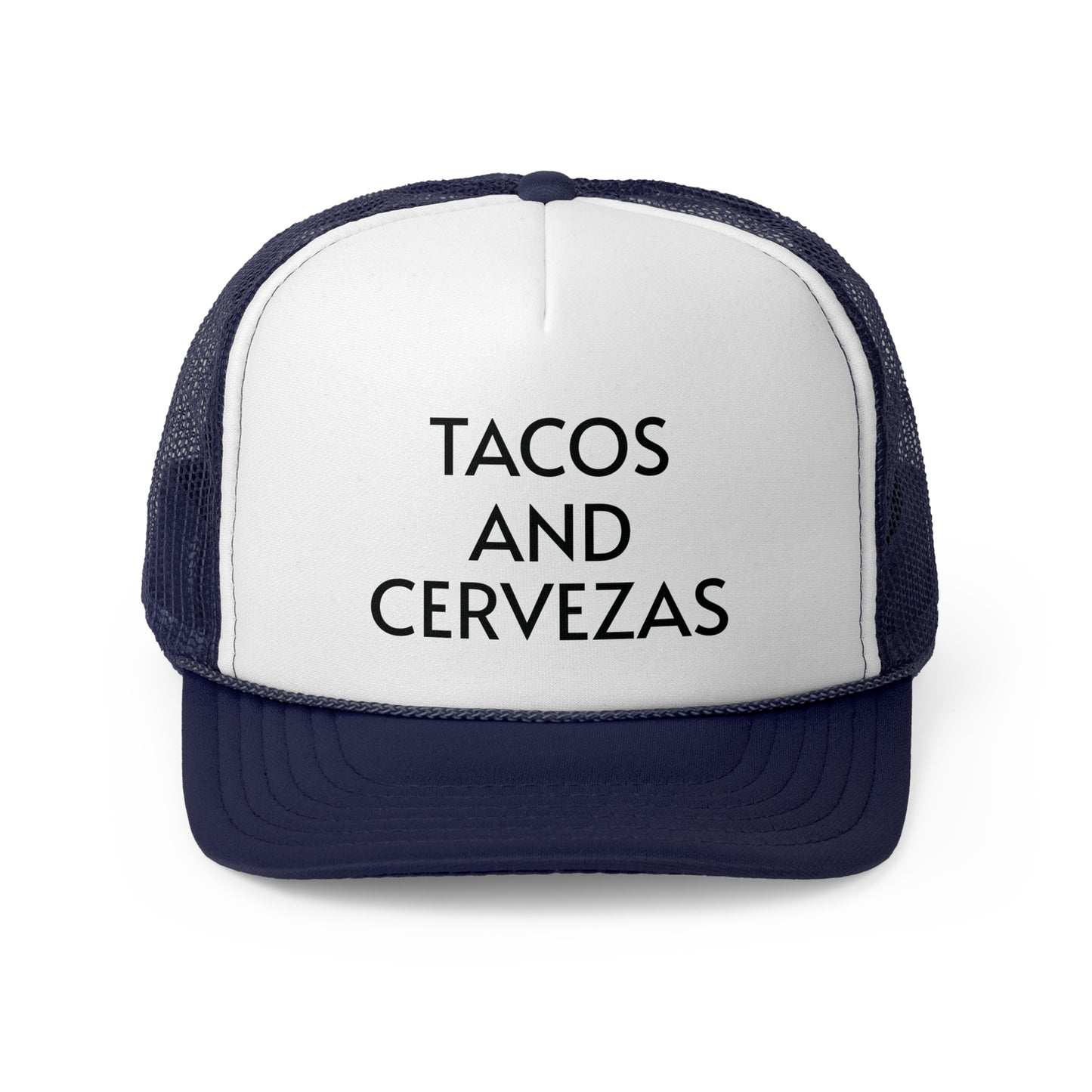 Tacos and Cervezas Trucker Caps - Straight Letters