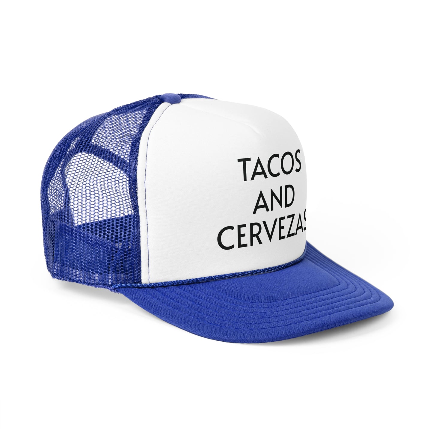 Tacos and Cervezas Trucker Caps - Straight Letters